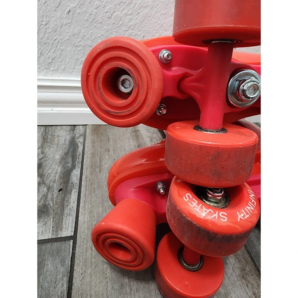 Infinity Roller Skates Cherry Cruise Girls Red Adjustable Med Sz Small 4 Roller